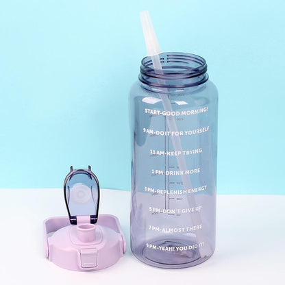 Transparent Motivational Timer Bottle