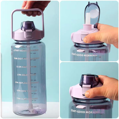 Transparent Motivational Timer Bottle