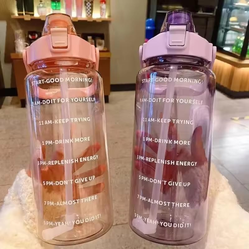 Transparent Motivational Timer Bottle
